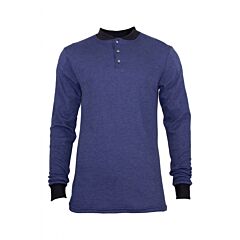 Drifire Tecgen C541Nrbbsls2X Fr Long Sleeve Henley, Royal, Size 2X-Large