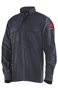 Drifire Df2-Cm-450C-Ls-Nb-2X 4.4 Fr Work Shirt, Navy, Size 2X-Large