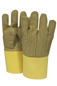 National Safety Apparel G64Pbvb07214 Pbi Glove, Wool Lined Golden Cuff 14", H5, Gold, Size