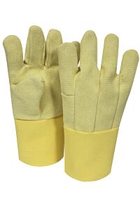 National Safety Apparel G64Tcvbgc14 Thermo Glove Wool Lined Gold Cuff, 14" H4, Yellow, Size