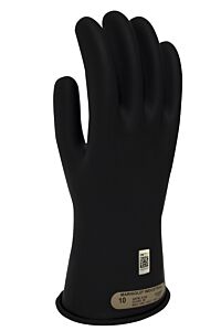 Enespro Gc00B08 Class 00 Rubber Voltage Gloves, Black, Size 8