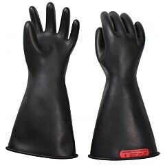 Enespro Gc0B1214 Ag Safety Class 0 Rubber Voltage Gloves, 14" Long, Made In Usa, Black, Size 12