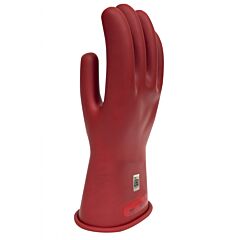 Enespro Gc0R09 Class 0 Rubber Voltage Gloves, 11" Long, Red, Size 9