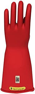 Enespro Gc0R1114 Ag Safety Class 0 Rubber Voltage Gloves, 14" Long, Made In Usa, Red, Size 11
