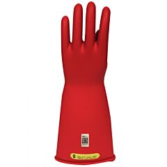 Enespro Gc2R09 Class 2 Rubber Voltage Gloves, 14" Long, Red, Size 9