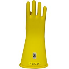 Enespro Gc2Y08 Class 2 Rubber Voltage Gloves, 14" Long, Yellow, Size 8