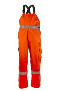Drifire Hydroflash Fr Hydroflashb-O-Sm Foul Weather Bib Class E, Orange, Size Small