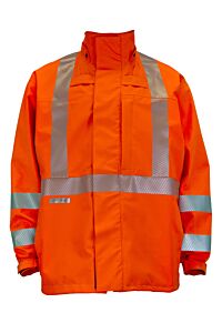 Drifire Hydroflash Fr Hydroflashj-O-5X Foul Weather Jacket Class 3, Orange, Size 5X-Large