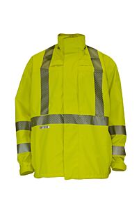 Drifire Hydroflash Fr Hydroflashj-Y-2X Foul Weather Jacket Class 3, Yellow, Size 2X-Large