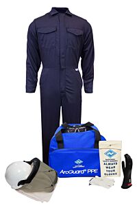 Enespro Kit2Cv082X08 8 Cal Ultrasoft Coverall Kit Voltage Gloves, Navy, Size 2X-Large