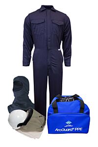 Enespro Kit2Cv08Ngbmd 8 Cal Ultrasoft Coverall Kit Balaclava, Navy, Size Medium