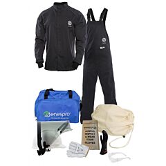 Arcguard Kit2Sc11Lf4X11 12 Cal Coat Bib Kit Lift Hood, Gloves, Navy, Size 4X-Large