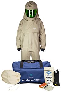Enespro Kit3Sc25Xl11 25 Cal Coat Bib Kit W/ Voltage Gloves, Khaki, Size X-Large