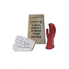 Enespro Kitgc00R12 Class 00 Red Voltage Glove Kit, Red, Size 12