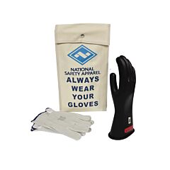 Enespro Kitgc0B11 Class 0 Black Voltage Glove Kit, Black, Size 11