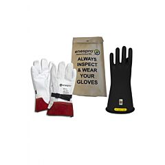 Enespro Kitgc2B11 Class 2 Black Voltage Glove Kit, Black, Size 11