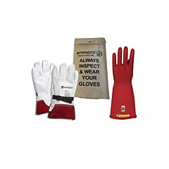 Enespro Kitgc2R12 Class 2 Red Voltage Glove Kit, Red, Size 12