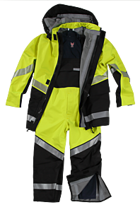 Drifire Hydrolite Fr Kithydro2-Yb-Lg 2.0 Rainwear Kit Class 3, Yellow/Black, Size Large