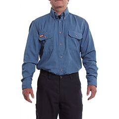 Drifire Shra2Tgvxlsh Fr Vent Back Shirt W/ Westex Dh Air, Med Blue, Size X-Large/Short