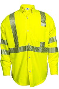 Drifire Shrtv3C3Smtl Fr Work Shirt Class 3, Yellow, Size Small/Tall