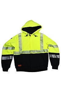 Drifire Swshehzc3-4X Fr Hybrid Zip Front Hoodie Class 3, Yellow/Navy, Size 4X-Large