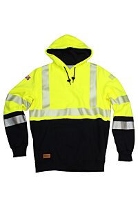 Drifire Swslhe03-2Xt Fr Hybrid Lined Pullover Hoodie Class 3, Yellow/Navy, Size 2X-Large/Tall