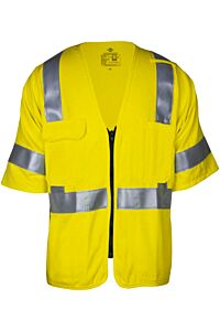 Drifire V21Tv3Zxl Class 3 Fr Dual Hazard Deluxe Vest, Yellow, Size X-Large