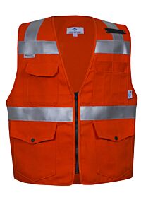 Drifire Vnt99374Xxxxxlt Fr Survey Vest W/ Reflective Non-Ansi, Orange, Size 5X-Large/Tall
