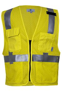 Drifire Vnt99509Xxxxlt Class 2 Fr Anti-Static Mesh Vest, Yellow, Size 4X-Large/Tall