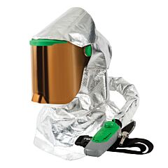 Rpb 16-0062 Z-Link Radiant Heat Respirator, Includes: 16-010-24 Z-Link With 16-724 Aluminized Shoulder Cape And Covers, 16-675-Gtir5 Gold Ir5 Visor, 04-833 Sar Breathing Tube, 03-501-Fr C40 Climate Control Device - Niosh