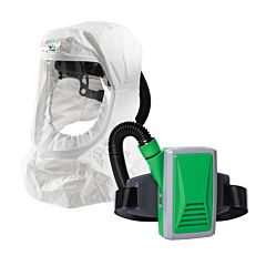Rpb 17-0033 T200 Respirator, Includes: 17-200-32 T200 Air Duct/Head Harness Assembly With 17-732 Tychem 2000 Shoulder Length Face Seal Hood, 04-831 Breathing Tube, 03-601 Hx5 Papr Assembly - Niosh