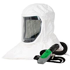 Rpb 17-0180 T-Link Respirator, Includes: 17-110 T-Link Bump Cap Assembly, 17-713 Tychem 4000 Sealed Seams Hood, 04-833 Sar Breathing Tube, 03-504 C40 Climate Control Device With Schrader Fitting - Niosh