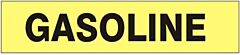 Safehouse Signs Gasoline - Pipe Marker, 2.25X12, Adhesive Vinyl