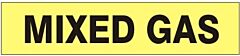 Safehouse Signs Mixed Gas - Pipe Marker, 2.25X12, Adhesive Vinyl