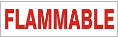 Safehouse Signs Flammable Pressure Sensitive Decal, 2.25X9, Adhesive Vinyl