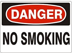 Safehouse Signs No Smoking - Danger Sign, 7" X 10", Adhesive Vinyl