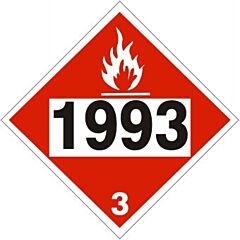 Safehouse Signs 1203 Gasoline, Gasohol, Petrol - Class 3 Placard, 10.75, Aluminum (.040)