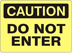 Safehouse Signs Do Not Enter - Caution Sign, 10" X 14", Aluminum (.040)