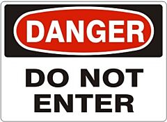 Safehouse Signs Do Not Enter - Danger Sign, 10" X 14", Aluminum (.040)