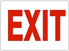 Safehouse Signs Exit Sign-Red On White, 10" X 14", Aluminum (.040)