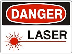 Safehouse Signs Laser With Laser Picto - Danger Sign, 10" X 14", Plastic (.040)