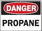 Safehouse Signs Propane - Danger Sign, 10" X 14", Plastic (.040)