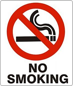 Safehouse Signs No Smoking With Smoking Picto, 14X10, Plastic (.040)