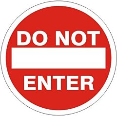 Safehouse Signs Do Not Enter Floor Decal, 17”, Anti-Slip