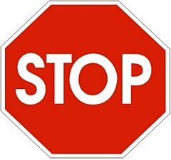 Safehouse Signs Stop Floor Decal, 17”, Anti-Slip