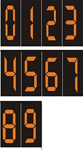 Safehouse Signs Magnetic Numbers 2.5”, 2.5", Magnetic