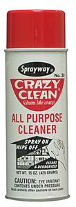 Sprayway Sw030 Crazy Clean All Purpose Cleaner, 15 Oz Aerosol, 12/Case
