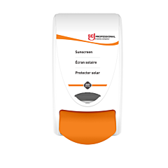 Stoko Sun1Lds Sunscreen Dispenser, 1 L, White/Orange, 1/Each