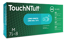 Ansell 92-605-M Touch N Tuff Nitrile Gloves Pf Medium Green