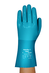 Ansell 04-002 Alphatec Gloves Lined Pvc Size 10 Blue